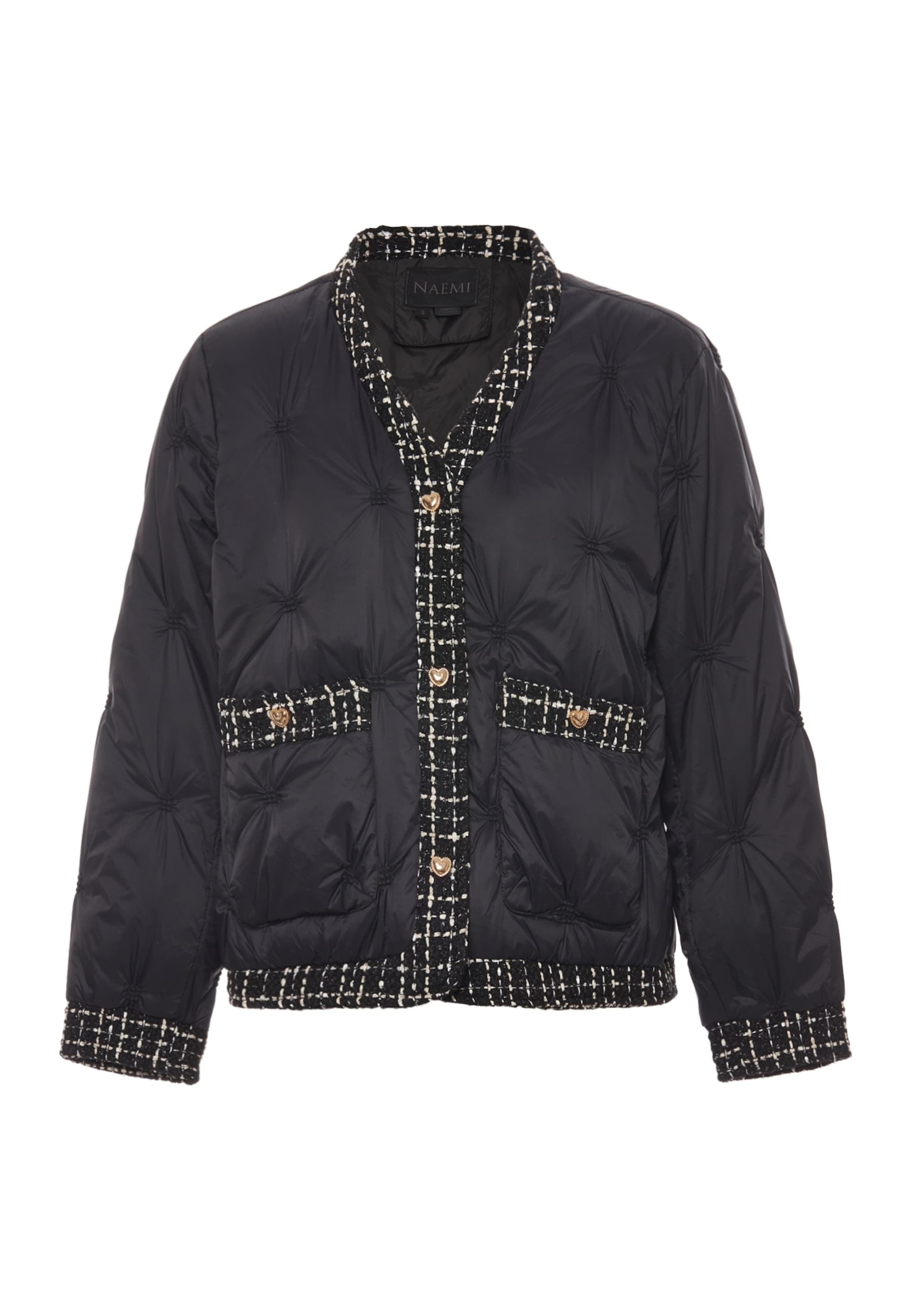 NAEMI Prechodná bunda - zlatá / čierna / biela, Produkt