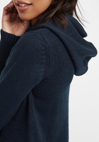 Oxmo Knit cardigan 'Cable' in Blue