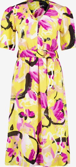 TAIFUN Kleid in gelb / fuchsia / rosé / schwarz, Produktansicht