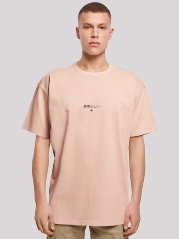 T-Shirt F4NT4STIC en rose : devant