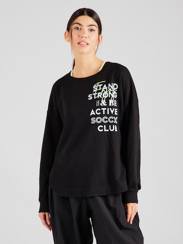 Soccx Sweatshirt in Black: front