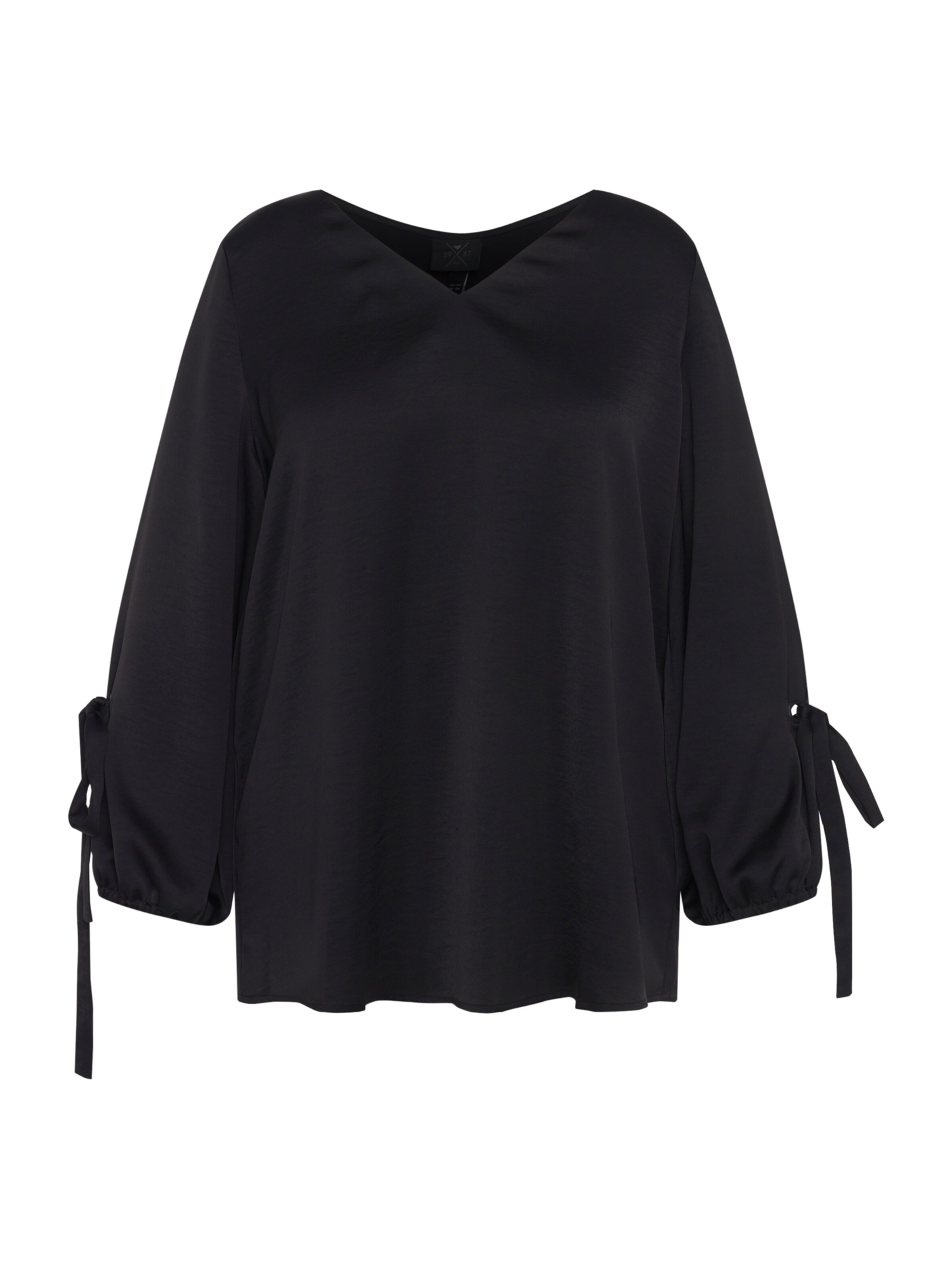 Ulla Popken Bluse in Schwarz: Vorderseite