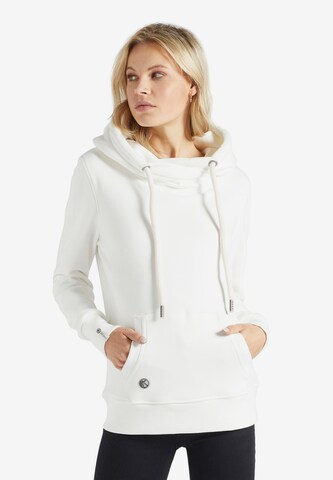 khujo Sweatshirt 'Fanci' in Wit: voorkant