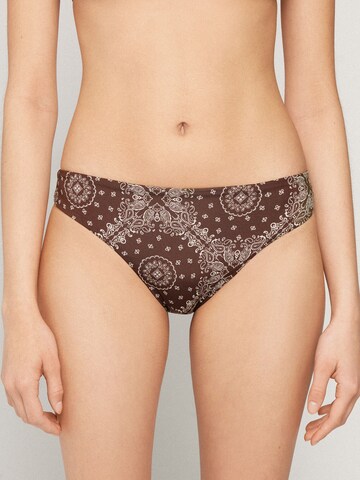 Tezenis Bikini Bottoms in Brown: front