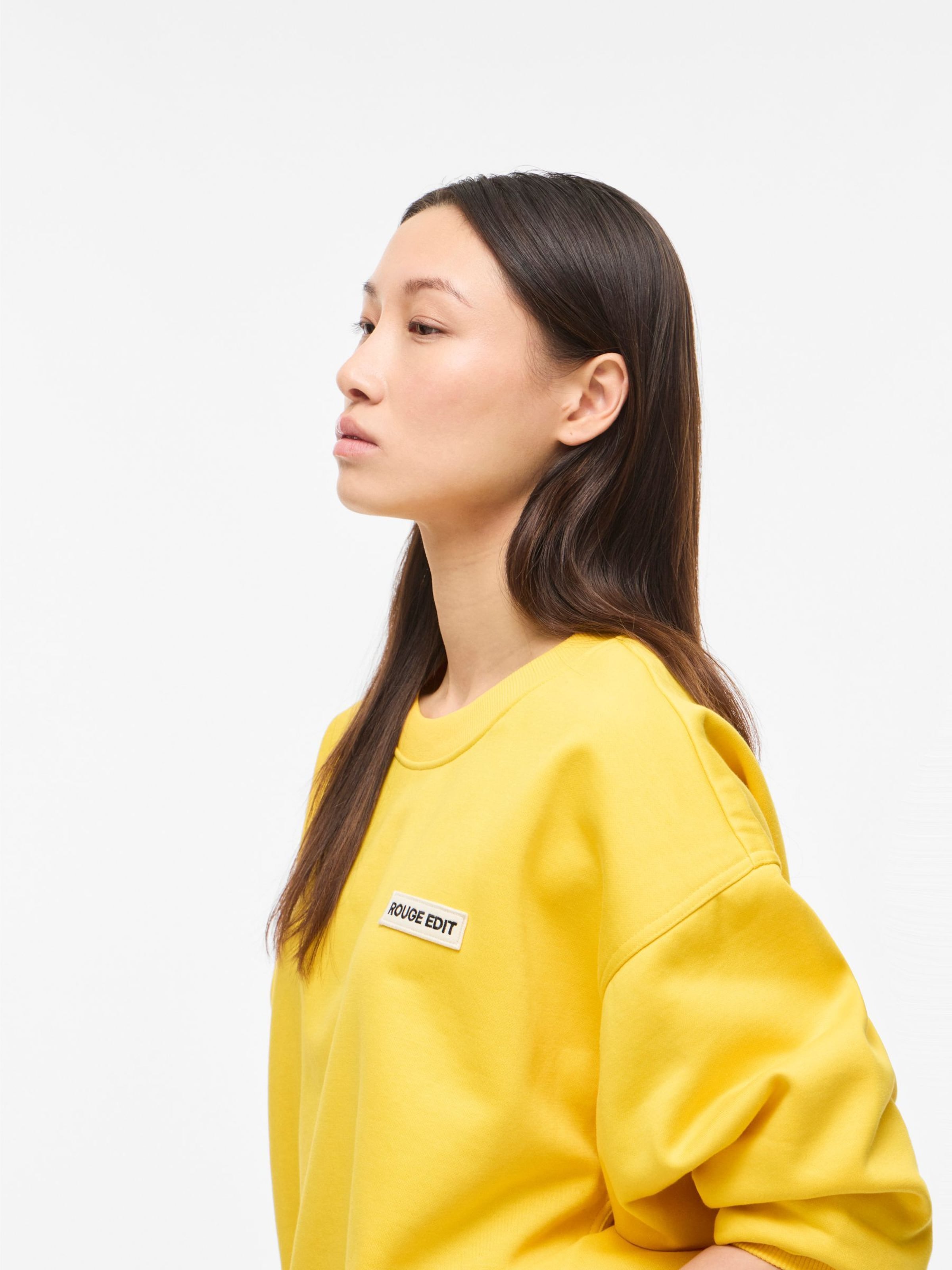 Sweat-shirt ROUGE EDIT en jaune