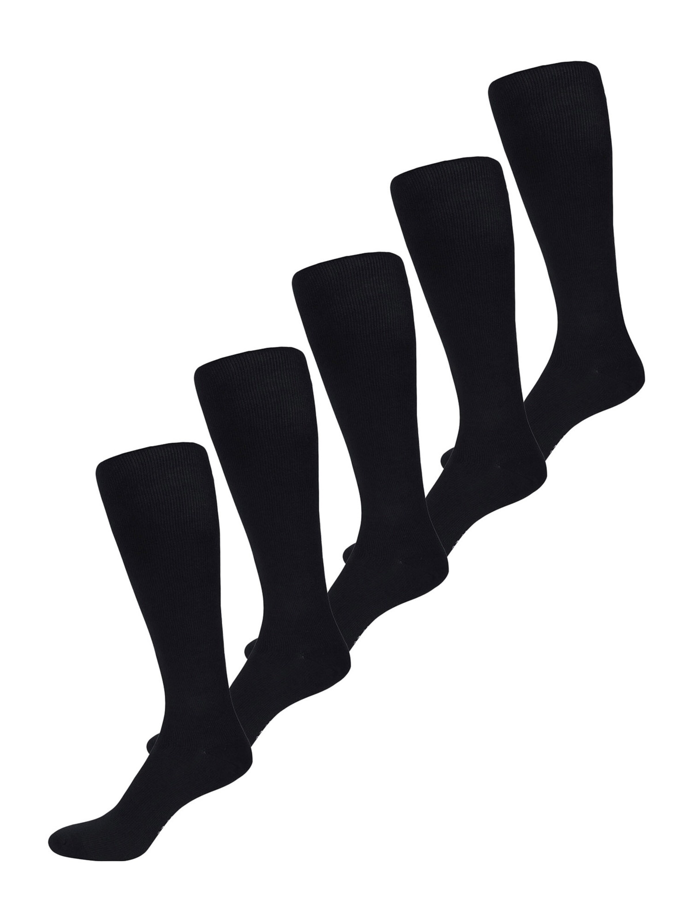 Nur Die Kniekousen ' Fit & Vital ohne Einschneiden ' in Zwart: voorkant