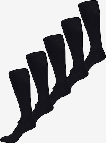 Nur Die Kniekousen ' Fit & Vital ohne Einschneiden ' in Zwart: voorkant