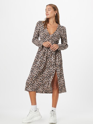 Monki Dress in Brown: front