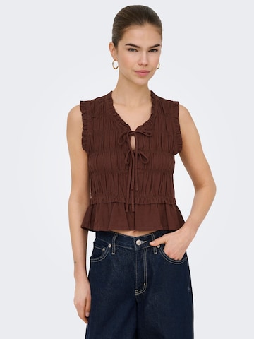 ONLY Bluse 'ONLGoa' i brun