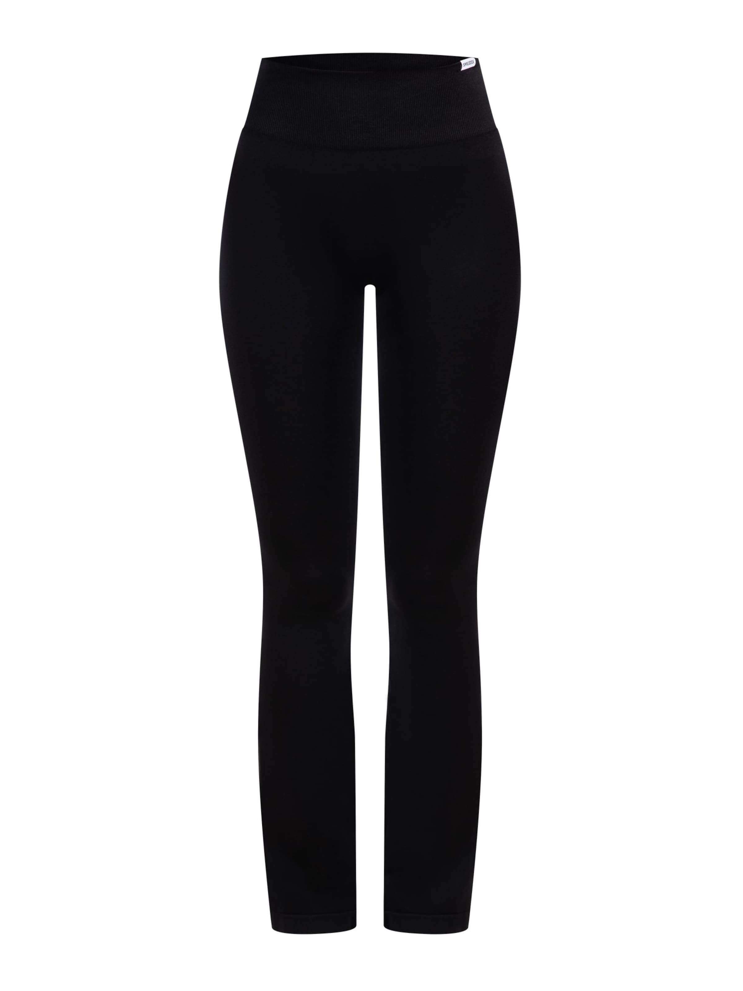 Smilodox Flared Leggings ' Oriana ' in Black: front