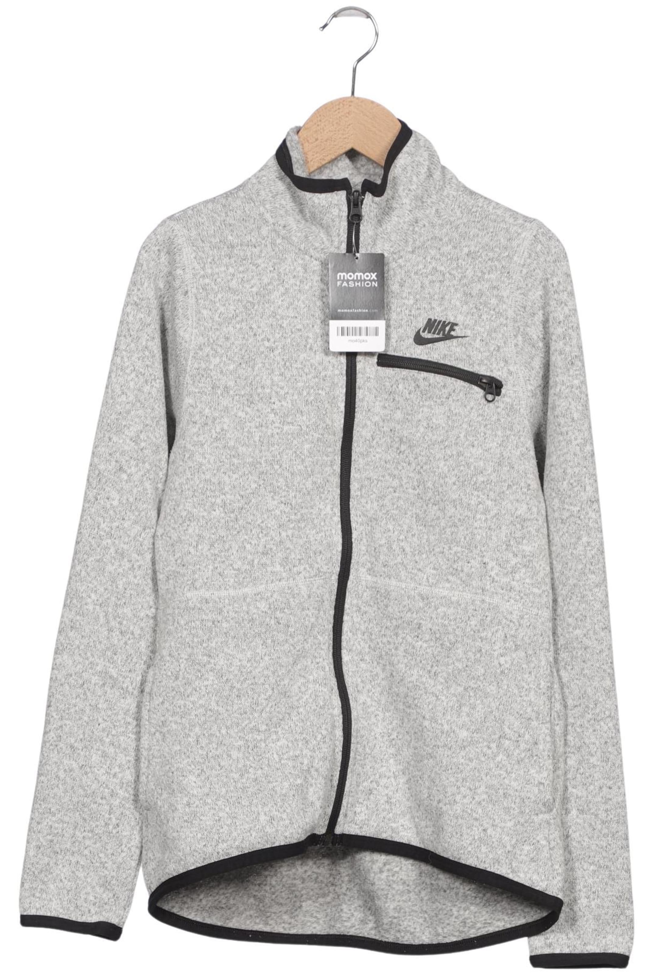 NIKE Sweatshirt & Zip-Up Hoodie in S in Grey: front
