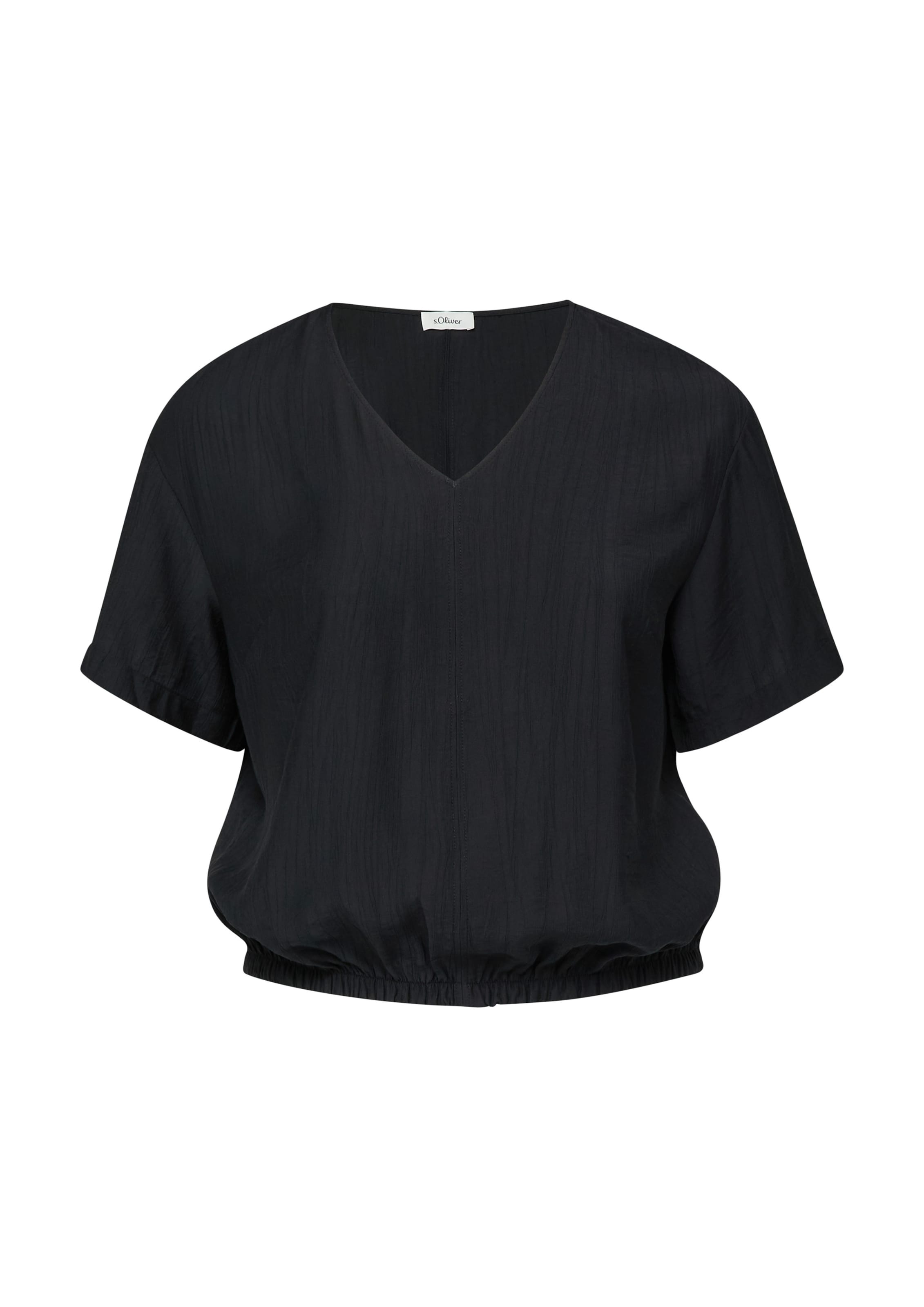 s.Oliver Bluse in Schwarz: Vorderseite