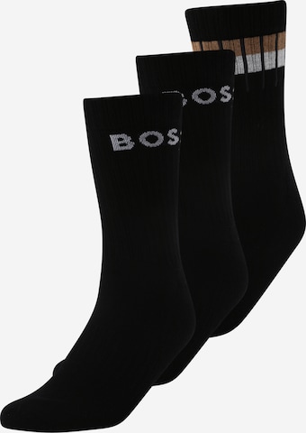 BOSS Orange Къси чорапи в черно: отпред
