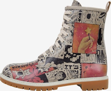 DOGO Schnürstiefel 'DOGO Boots - Star Girl' in Beige: Vorderseite