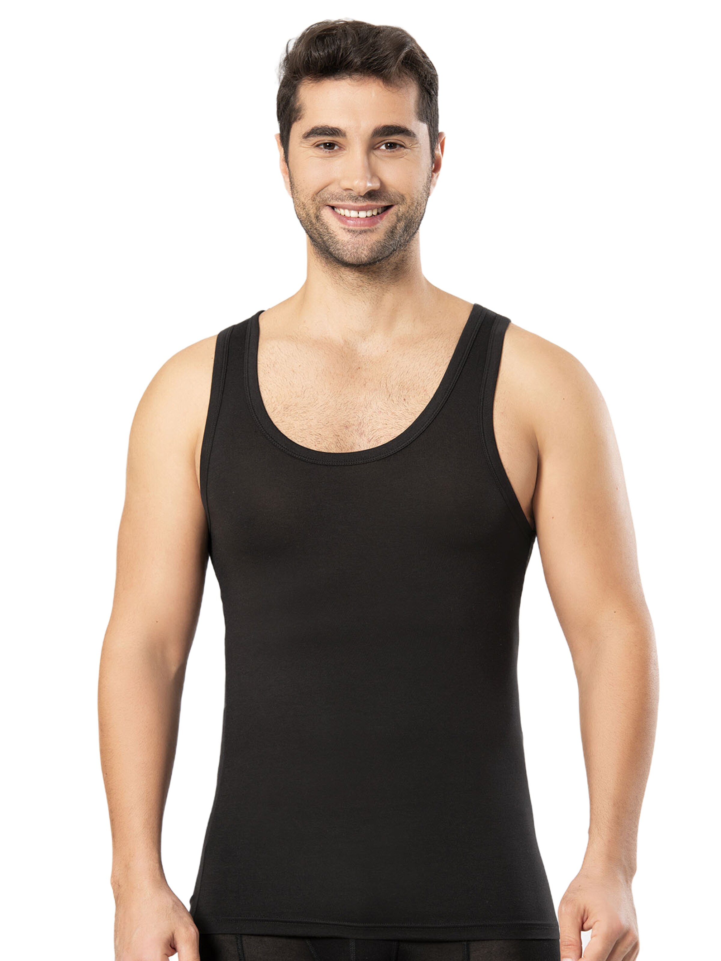Weweus Undershirt in Black: front