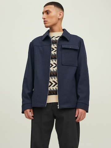 JACK & JONES Tussenjas 'Johnson' in Blauw: voorkant