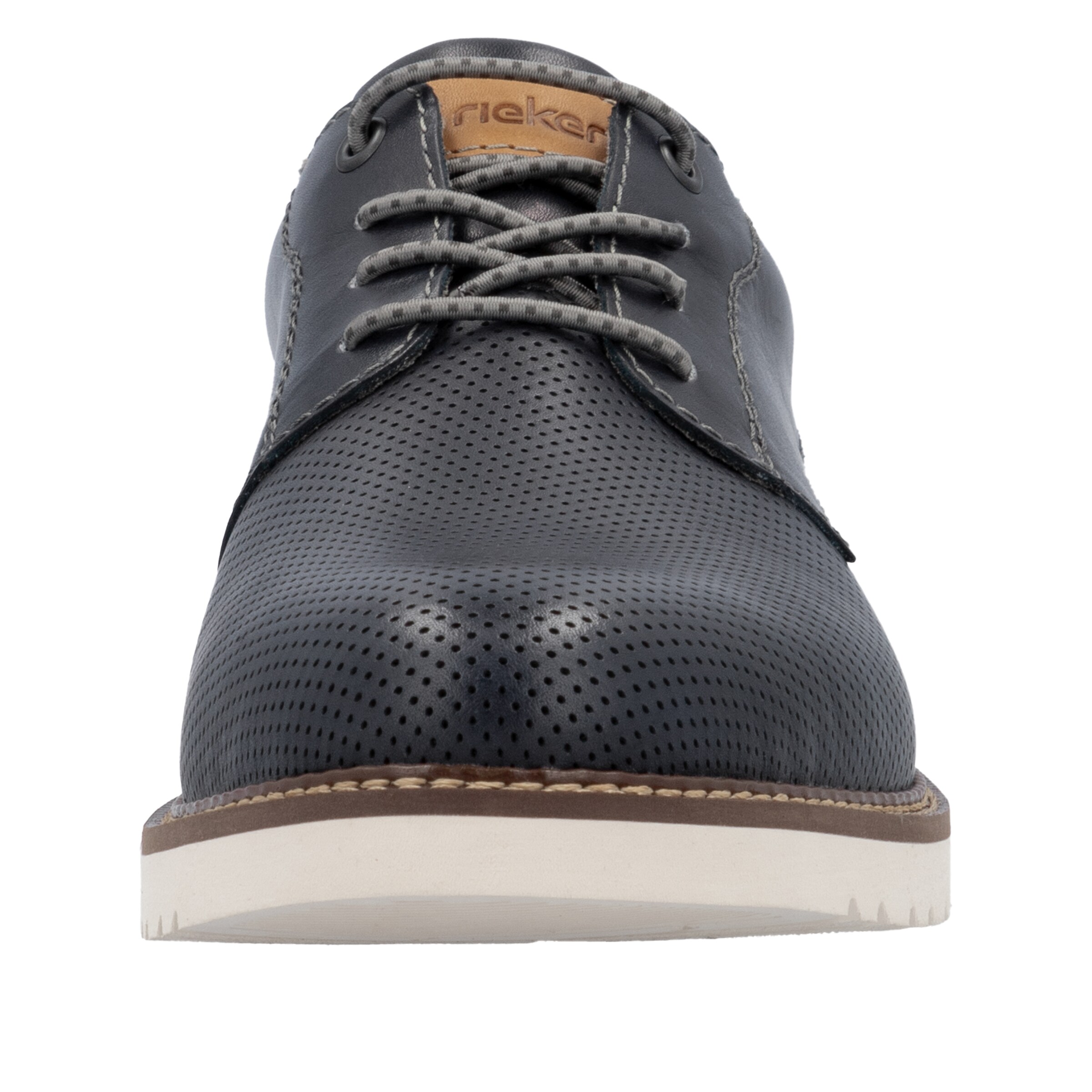 Rieker - Sapato com atacadores em azul