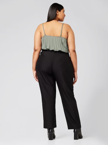 Guido Maria Kretschmer Curvy Regular Pants 'Monique' in Black: back