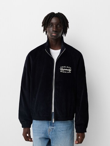 Veste mi-saison Bershka en bleu : devant