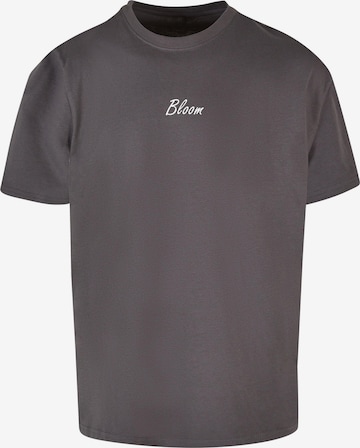 Merchcode T-Shirt 'Flowers Bloom' in Grau: predná strana