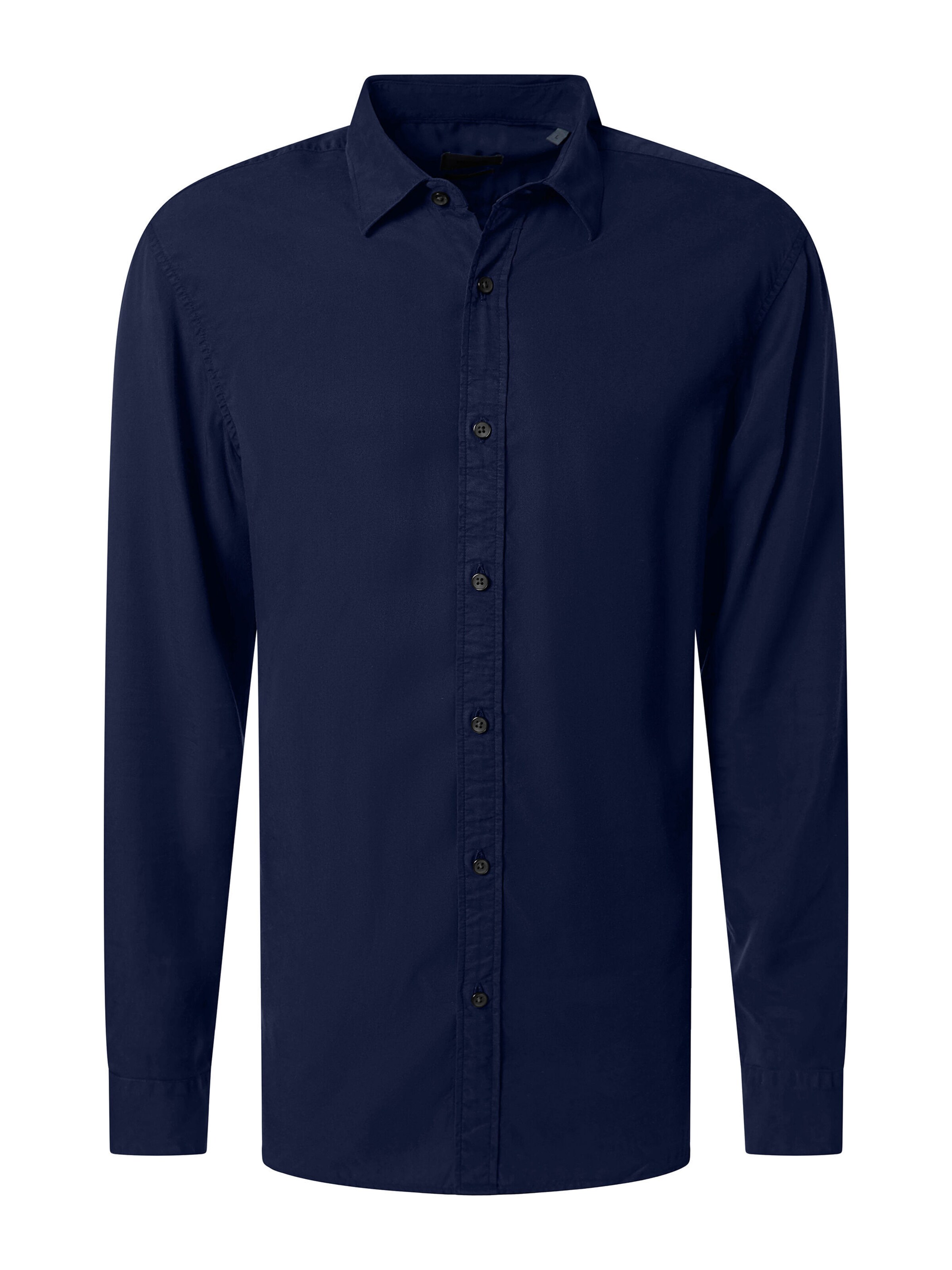 PIERRE CARDIN Comfort fit Overhemd in Blauw: voorkant