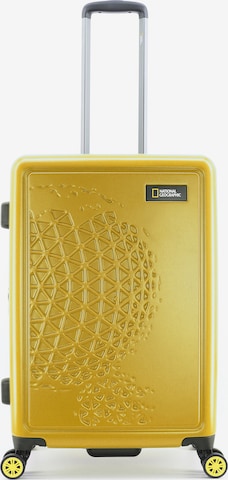 National Geographic Suitcase 'GLOBE' in Yellow: front