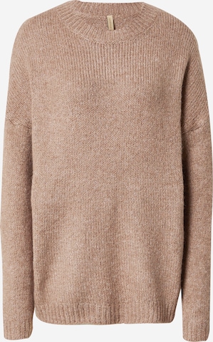 Soyaconcept Sweater 'Gunna' in Brown: front