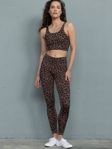 Bustino Reggiseno sportivo 'Bustier' di Hey Honey in marrone: frontale