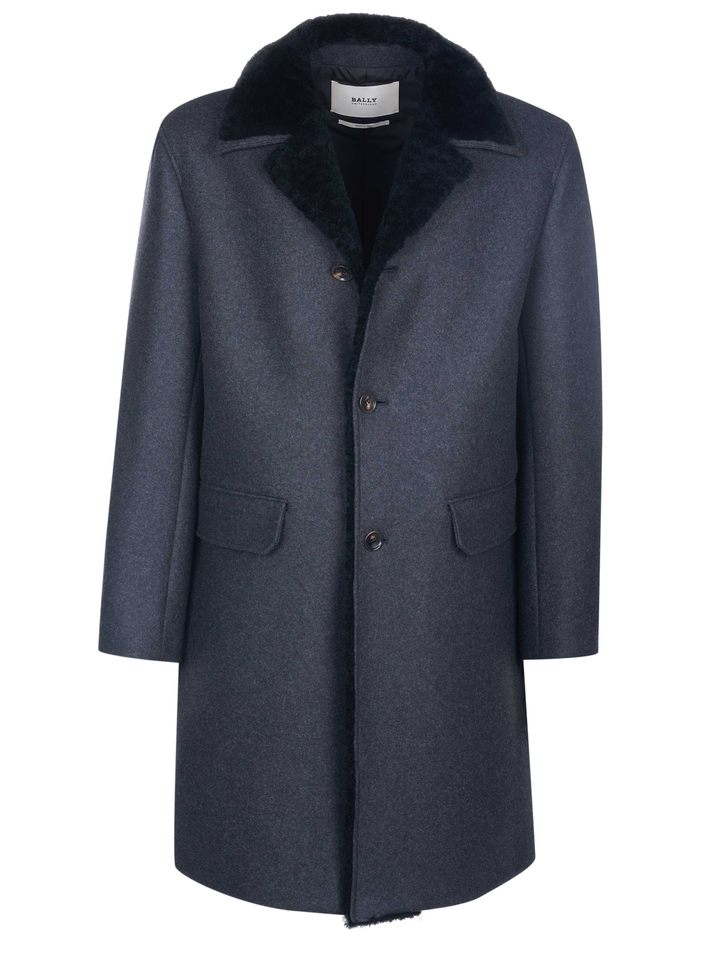 Bally Between-Seasons Coat 'Bally Mantel' in Grey: front