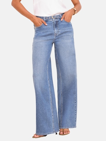Lipsy Wide leg Jeans i blå: framsida
