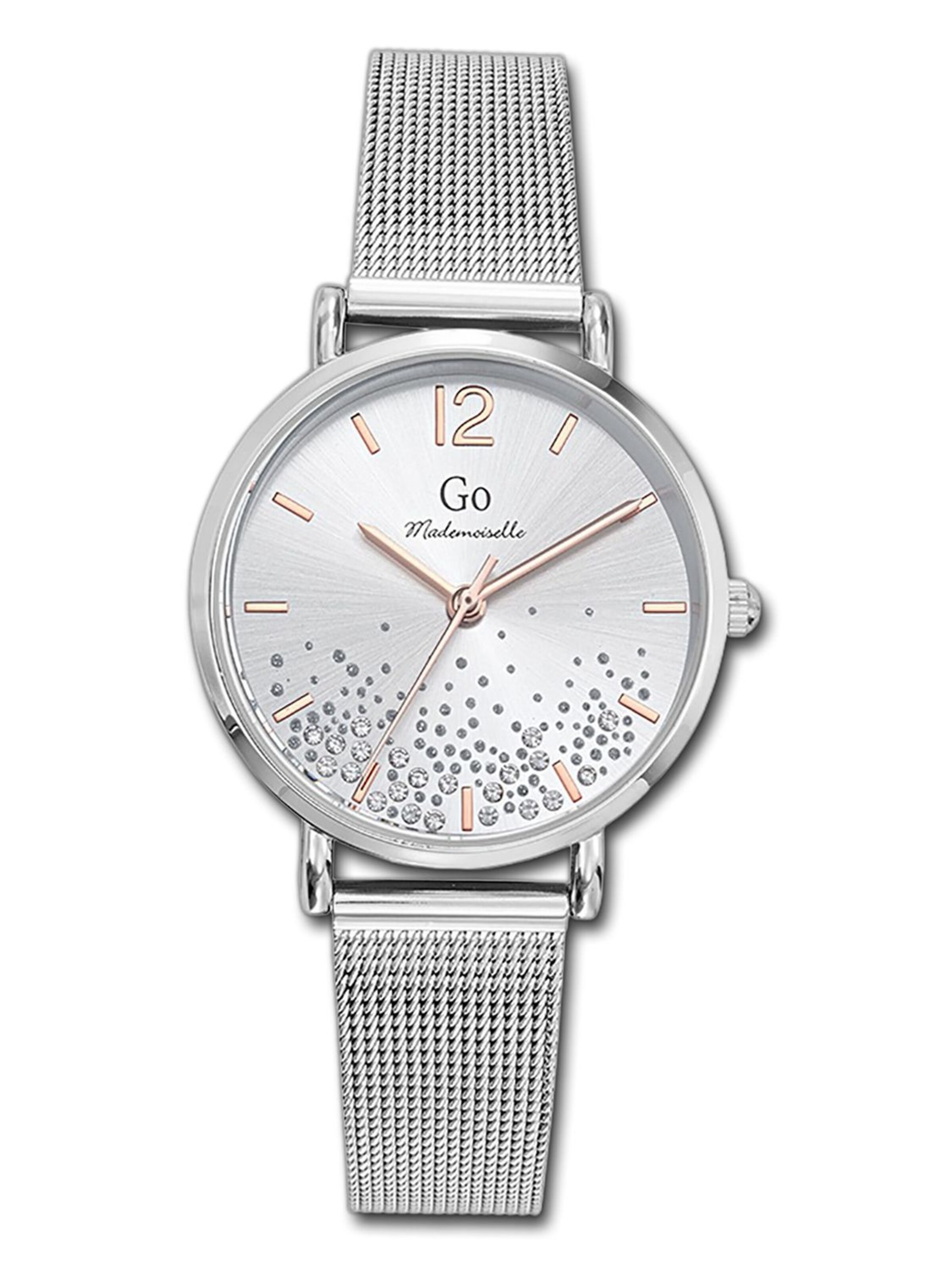 GO GirlOnly Analoog horloge in Zilver: voorkant