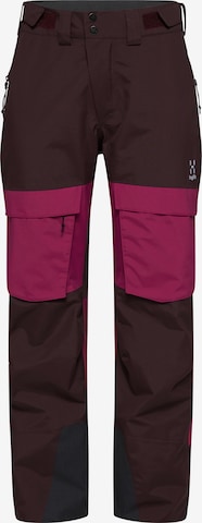 Haglöfs Regular Workout Pants 'Elation GTX' in Brown: front