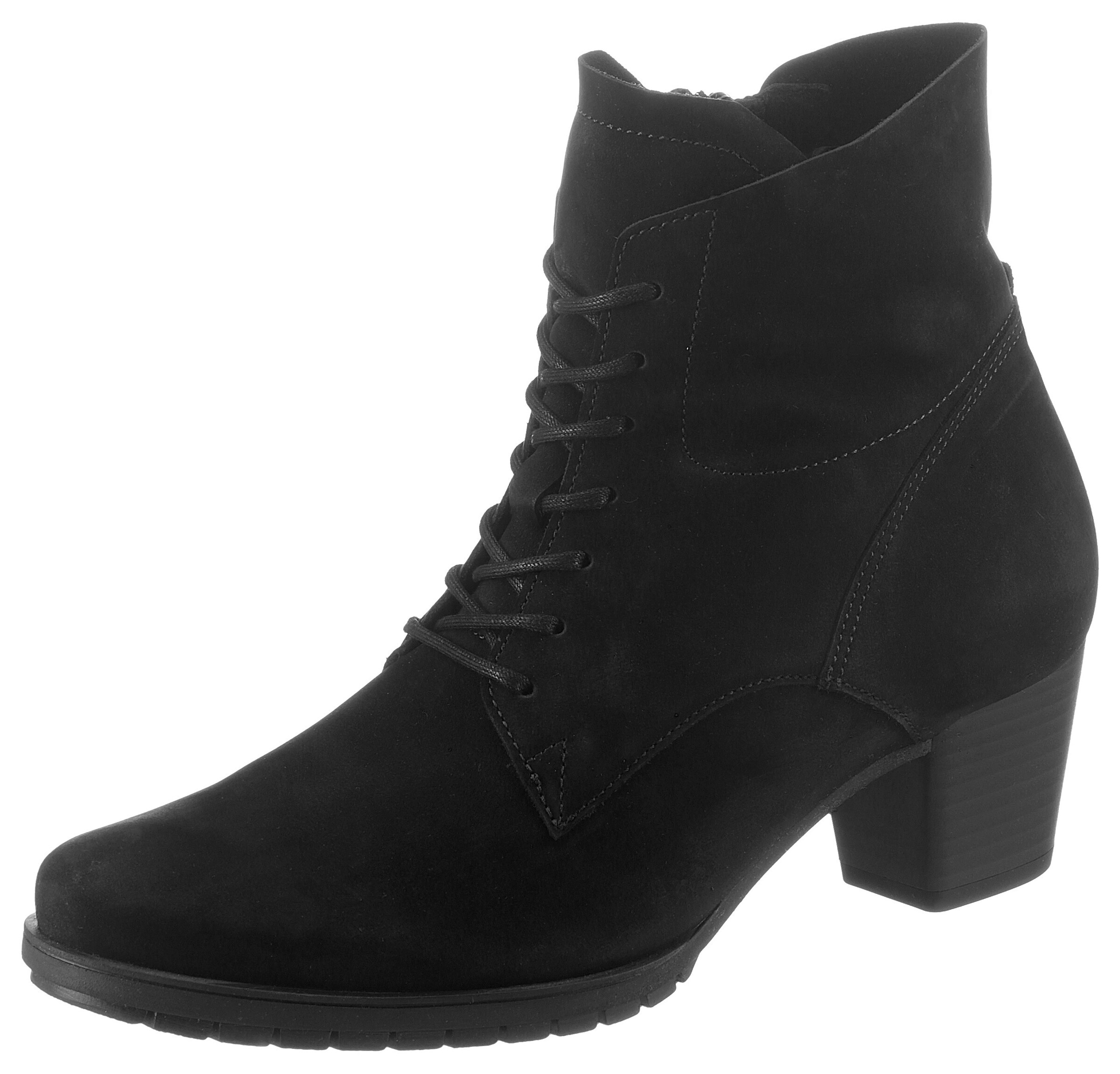 GABOR Schnürstiefelette in Schwarz: Vorderseite