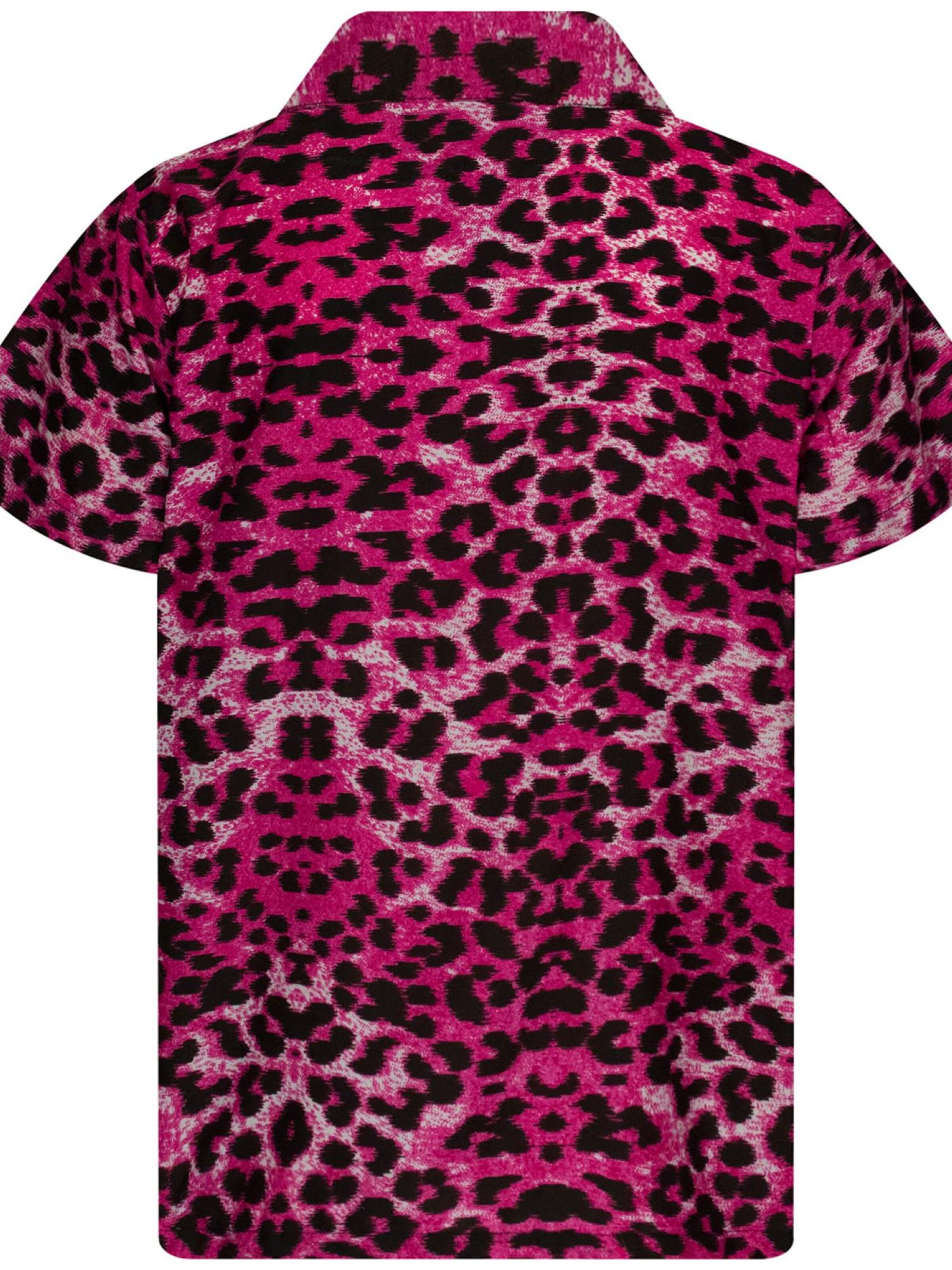 King Kameha Shirt 'Leopard'‌‌‌ in Pink