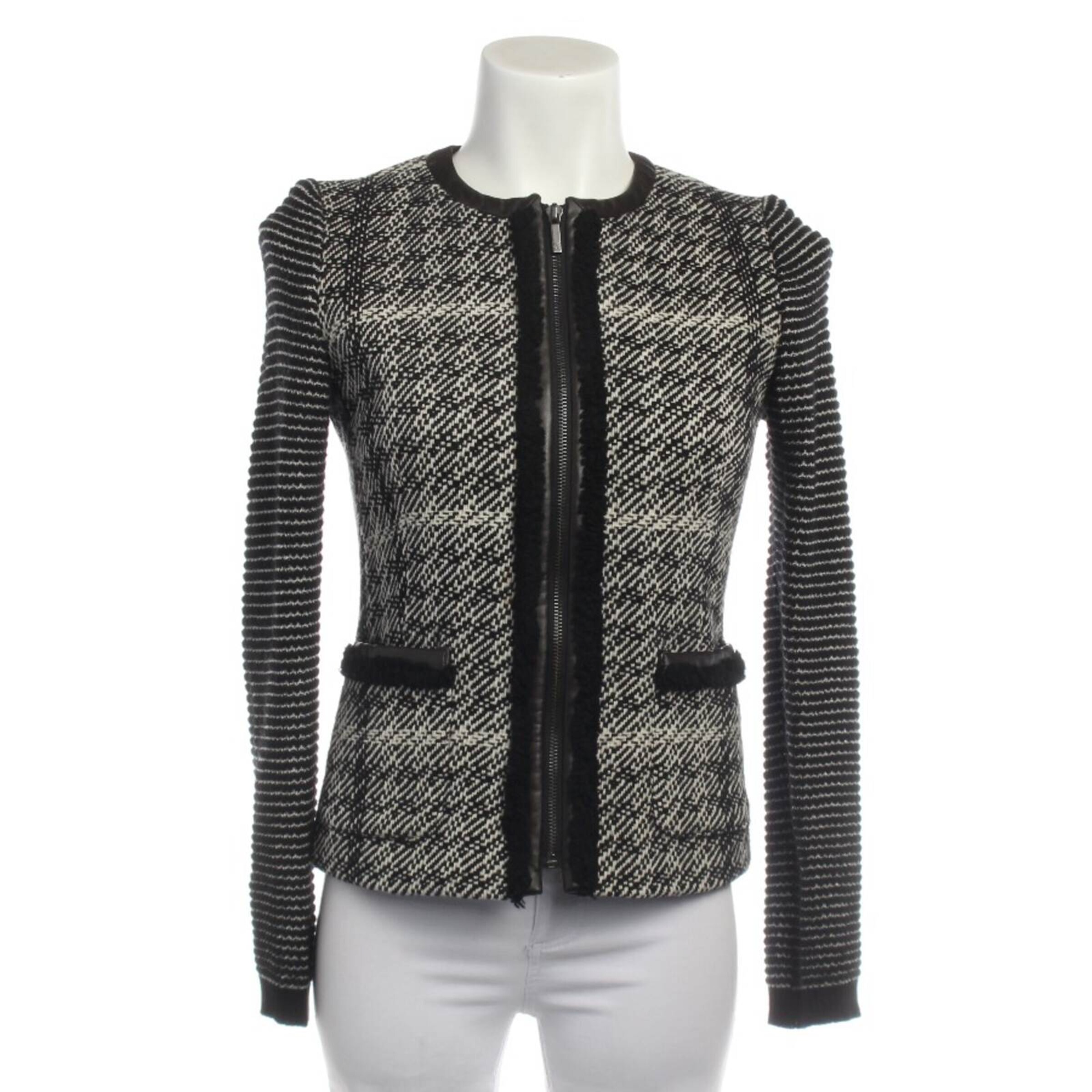 Max Mara Jacket & Coat in S in Black: front