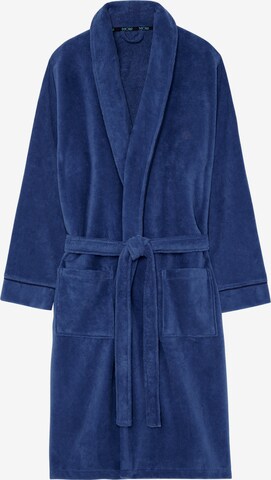 HOM Long Bathrobe 'Yvan' in Blue: front