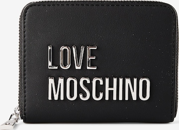 Porte-monnaies 'Bold Love' Love Moschino en noir : devant