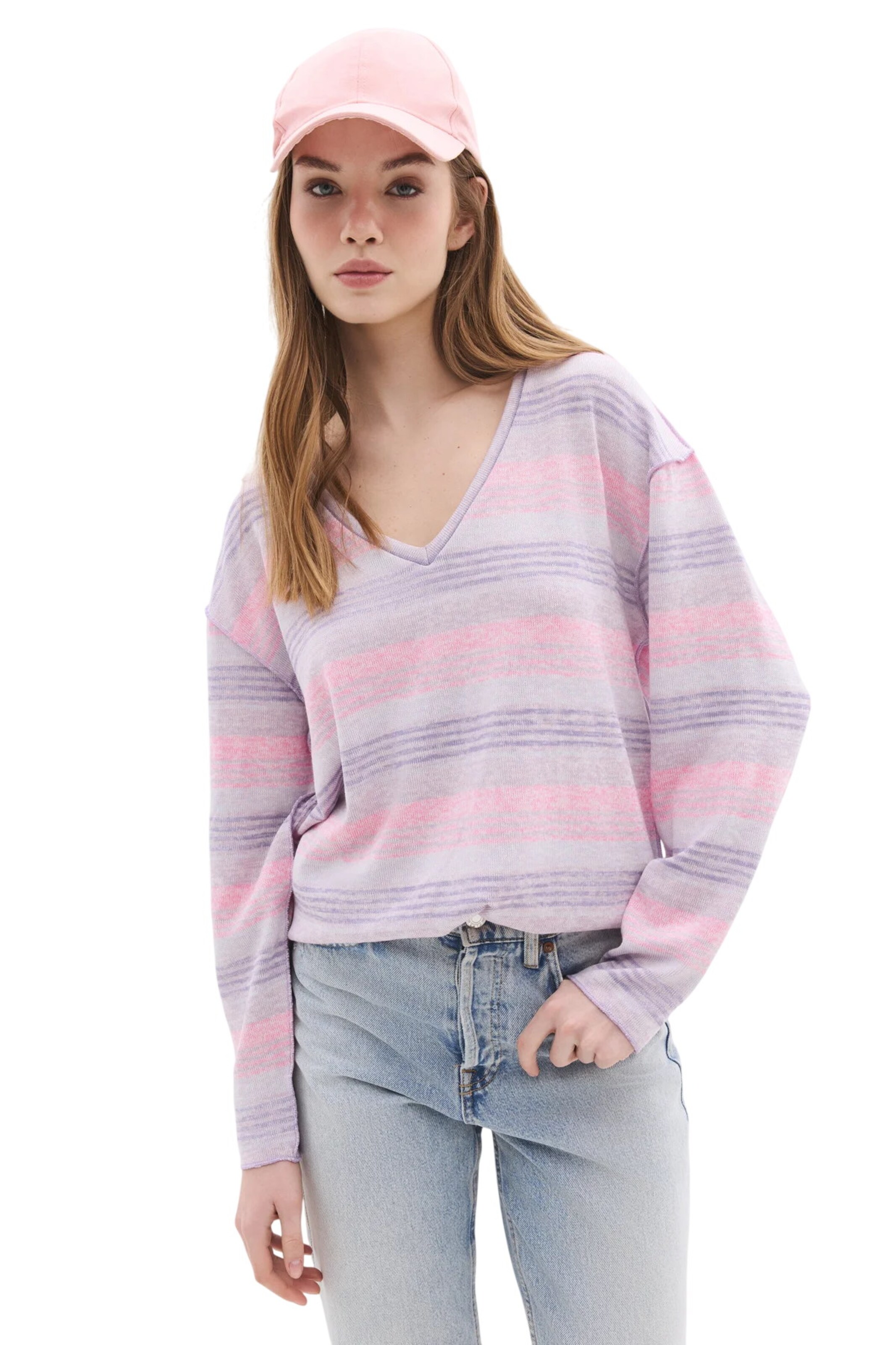 No Matter What Oversized trui in Gemengde kleuren: voorkant