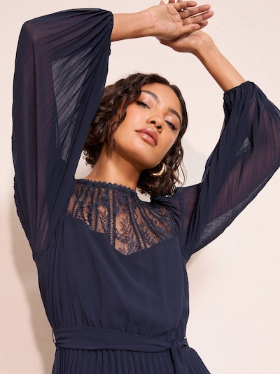 Friends Like These Jurk 'Yoke' in de kleur Navy, Productweergave