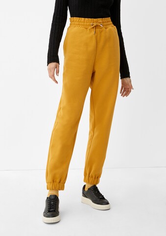 Regular Pantalon QS en jaune