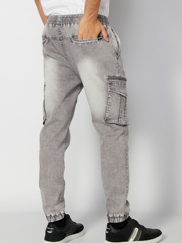 KOROSHI Slim fit Cargo Pants in Grey