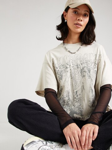 T-shirt 'Emy' WEEKDAY en beige