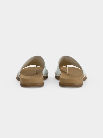 GABOR T-Bar Sandals in White