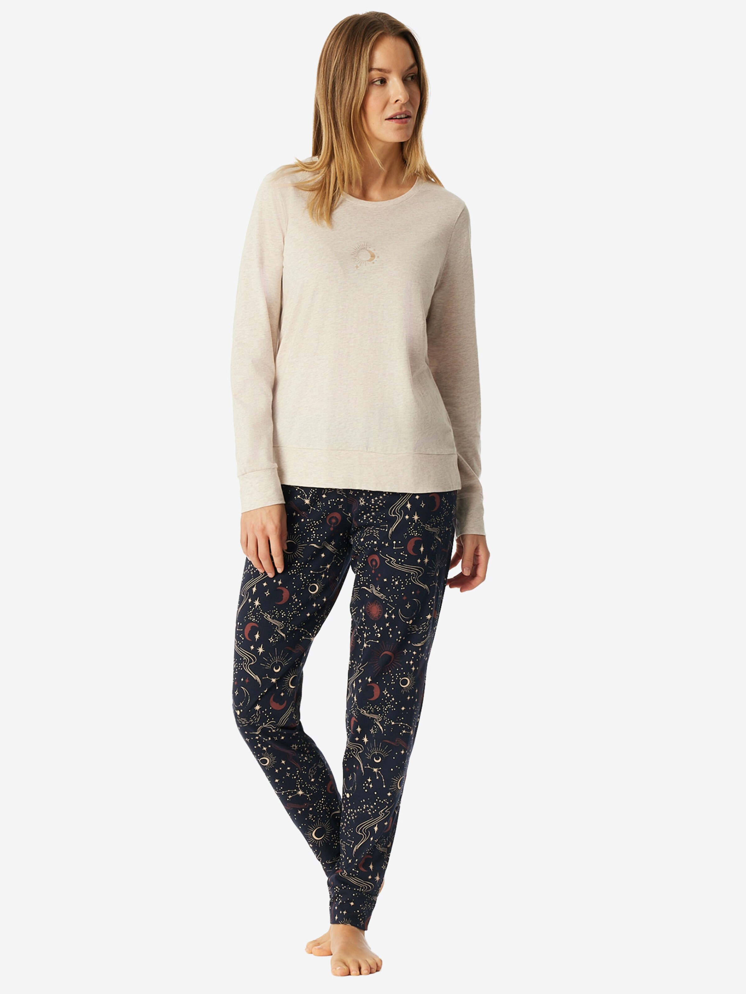 SCHIESSER Pajama ' Family ' in Beige