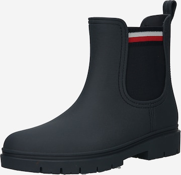 Bottes en caoutchouc TOMMY HILFIGER en bleu : devant