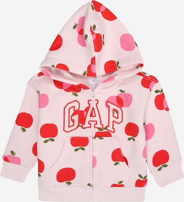 GAP Zip-Up Hoodie in Pink: front