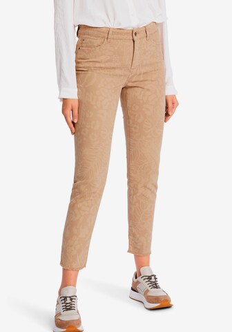 Marc Cain Slim fit Jeans in Beige: front