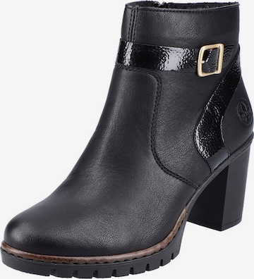 Bottines Rieker en noir : devant