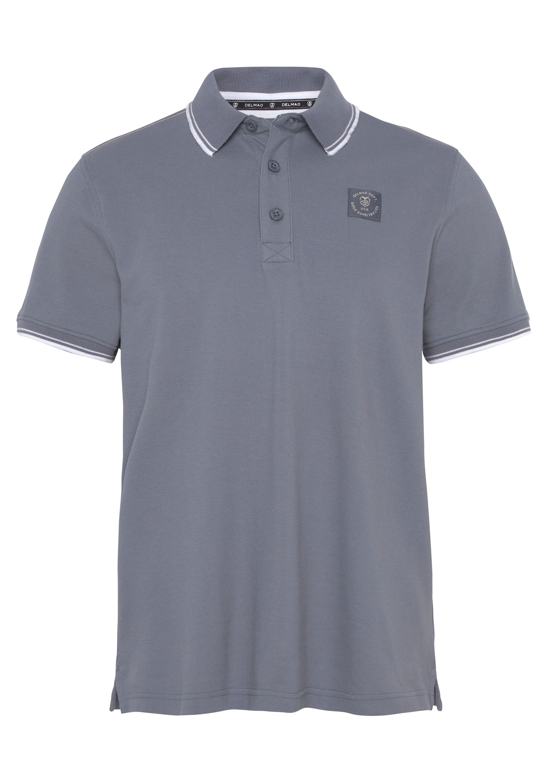 DELMAO Poloshirt in Blau: Vorderseite