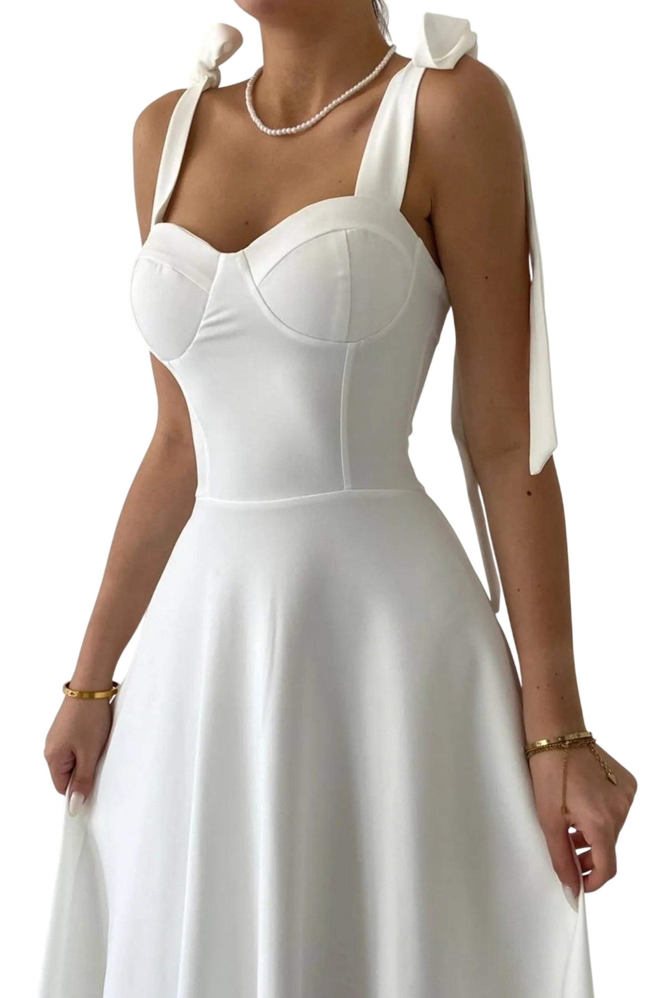 WOMAN VISION Cocktailjurk in Wit